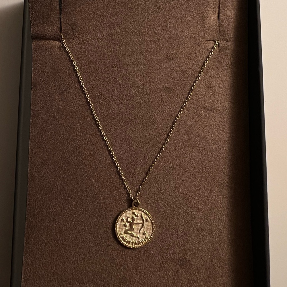 Zodiac gold necklace